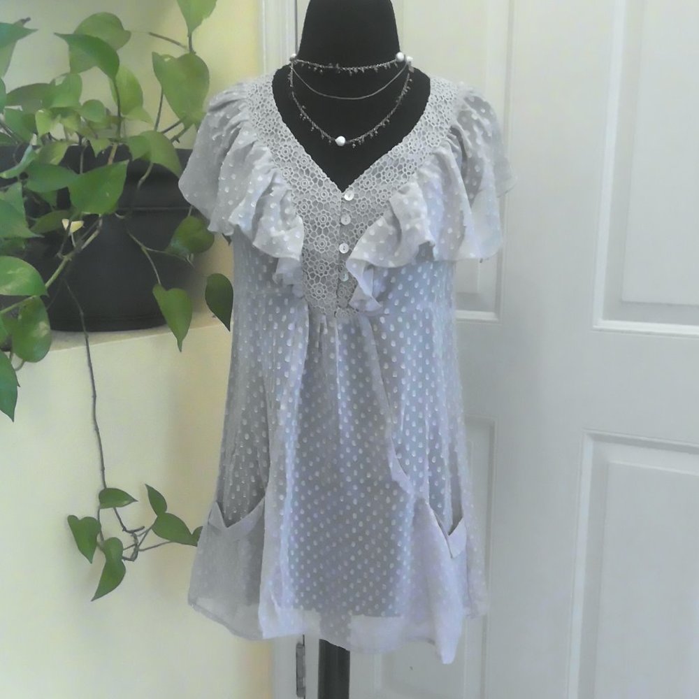 Daniel Rainn Babydoll Ruffle Tunic